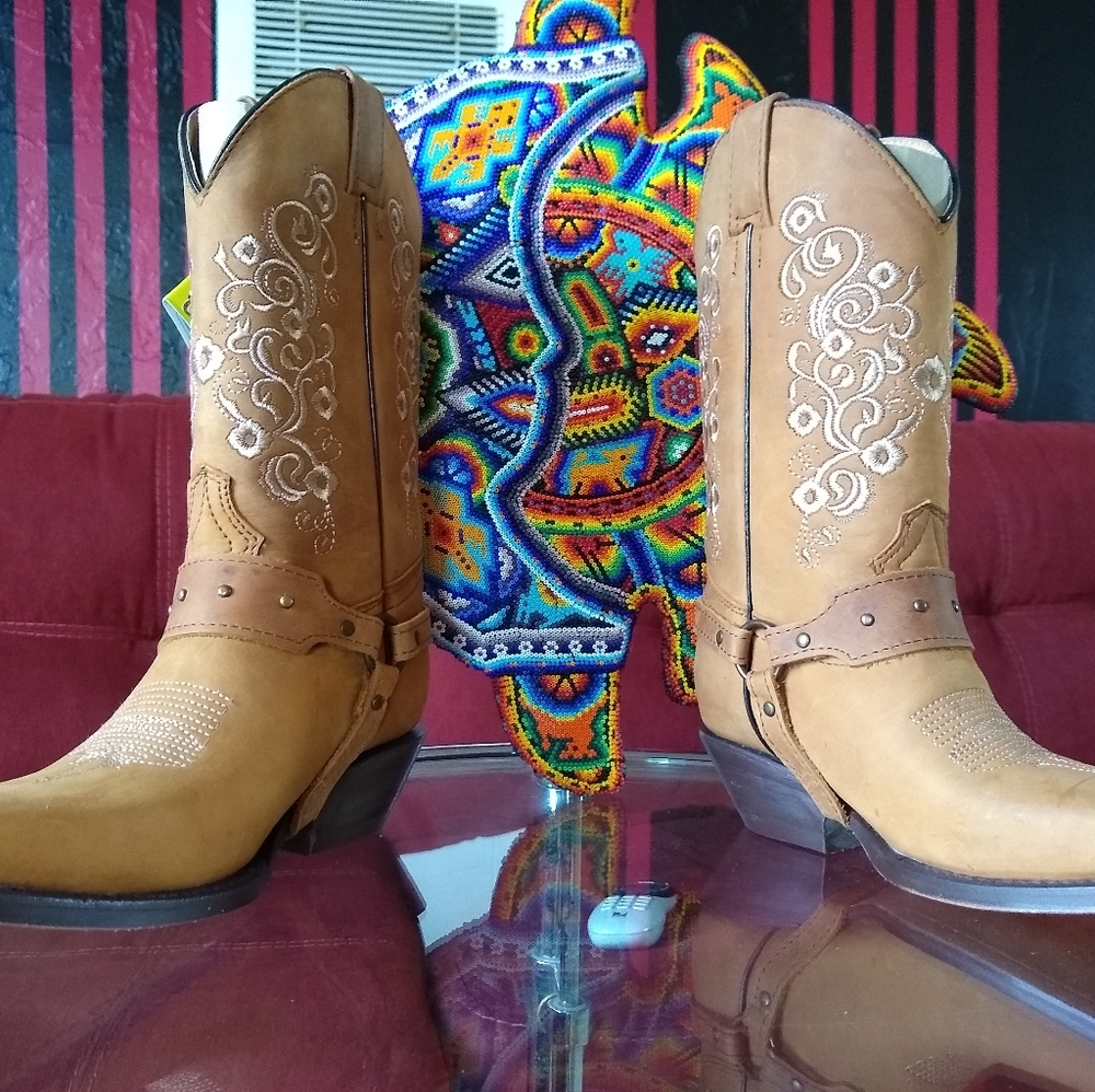 Old corral girls' cowgirl boots